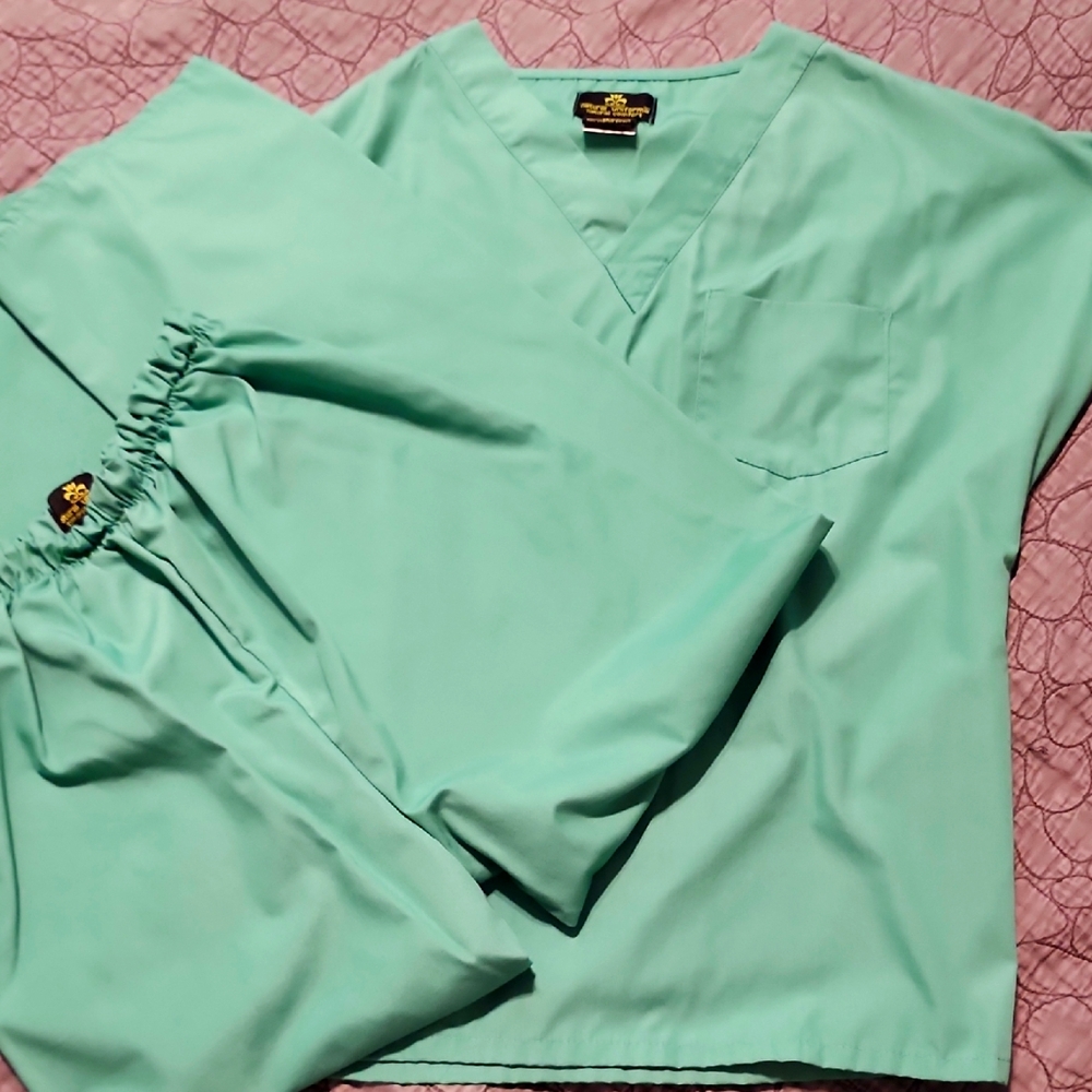 Little Kids Surgical Green Scrub Set